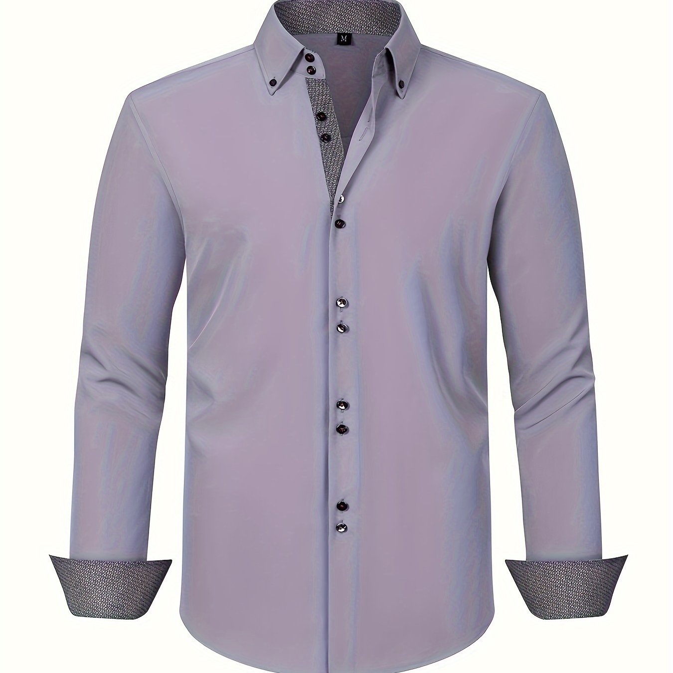 ALBERTO | Sleek Elegant Shirt with Contrasting Accents