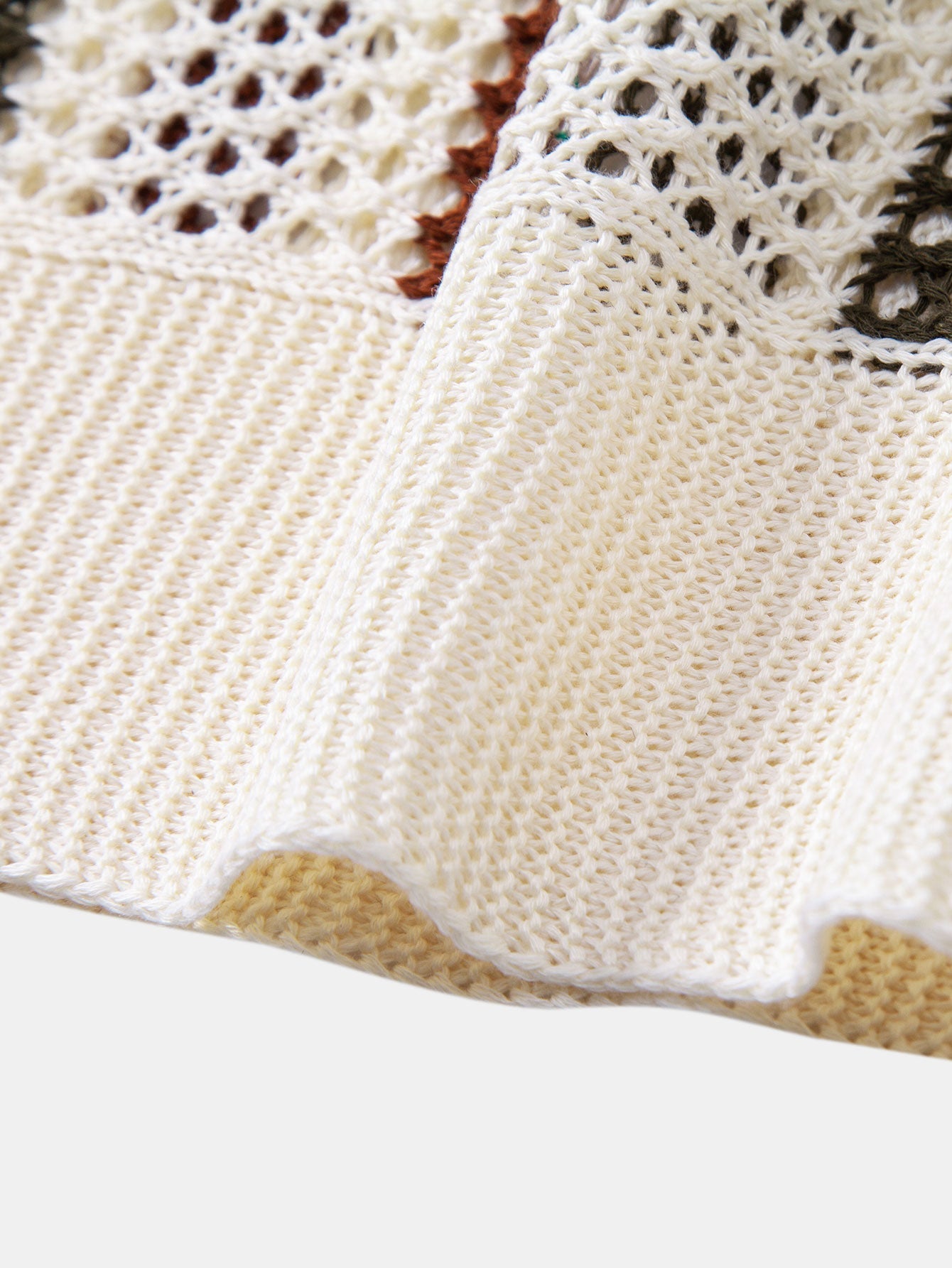 Crochet Polo and Straight-Leg Linen Trousers