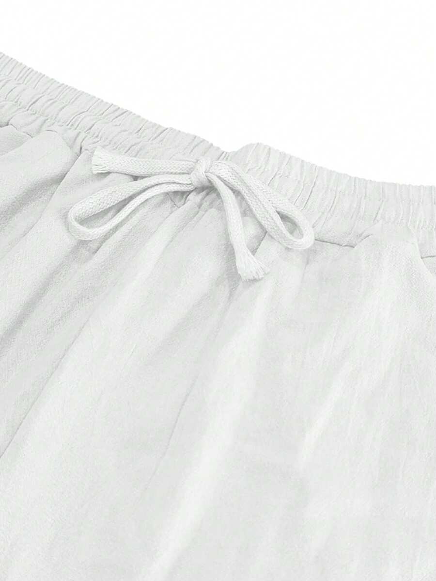 Lightweight Linen Drawstring Pants
