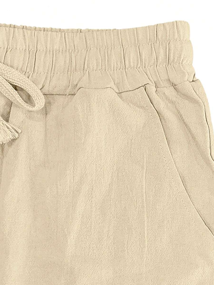 Lightweight Linen Drawstring Pants