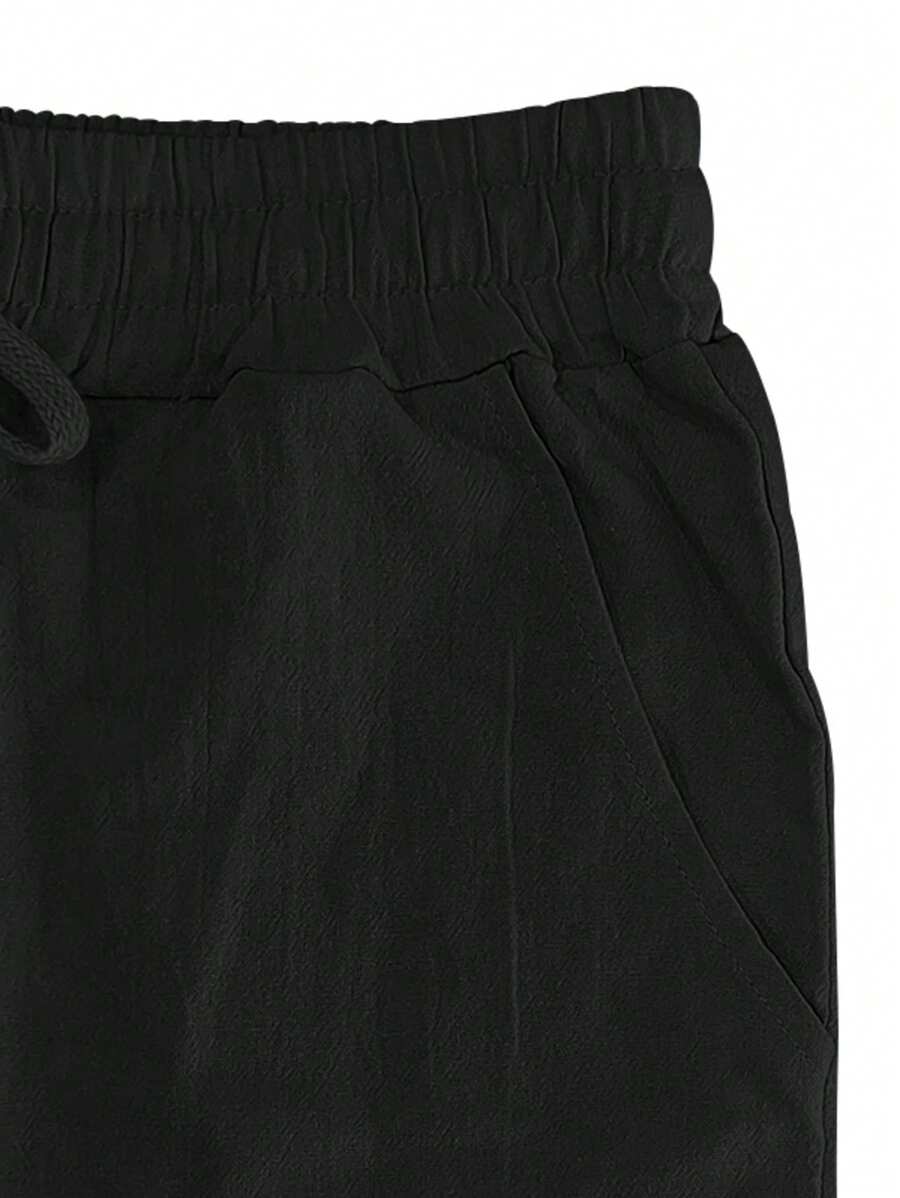 Lightweight Linen Drawstring Pants