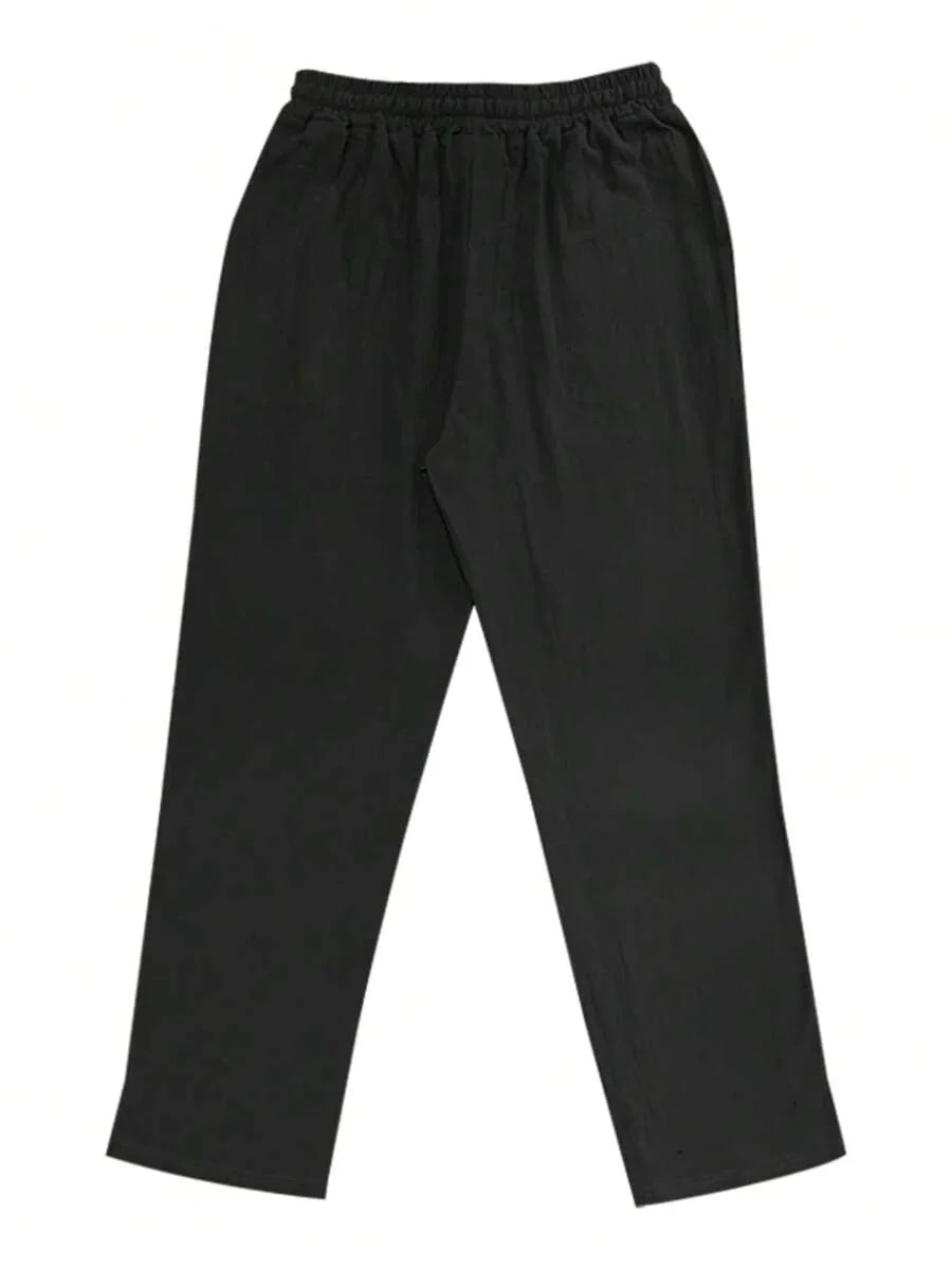 Lightweight Linen Drawstring Pants