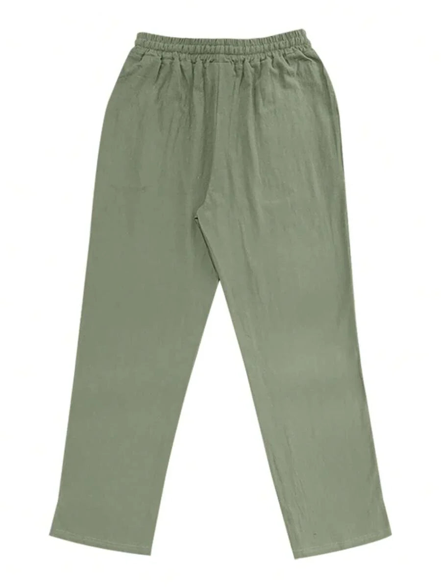 Lightweight Linen Drawstring Pants