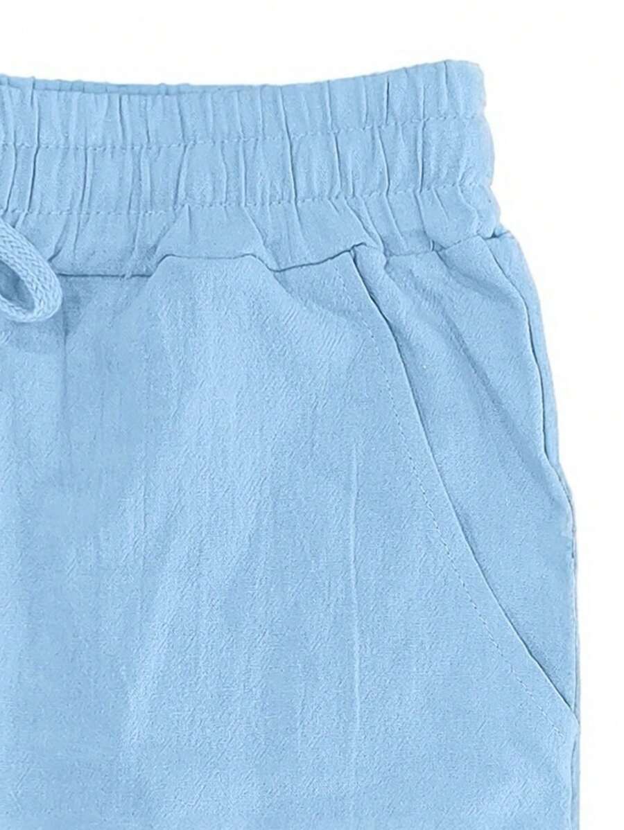 Lightweight Linen Drawstring Pants