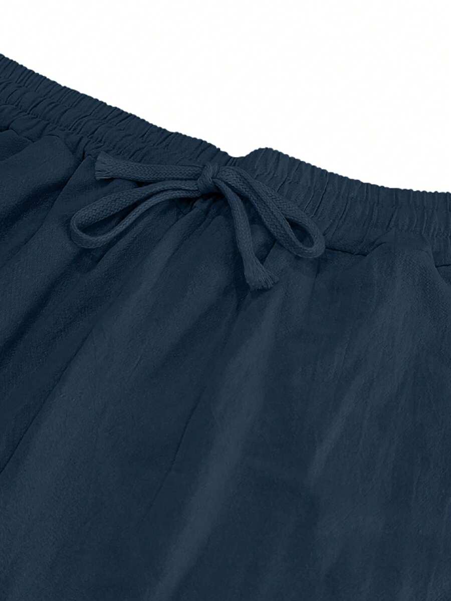 Lightweight Linen Drawstring Pants