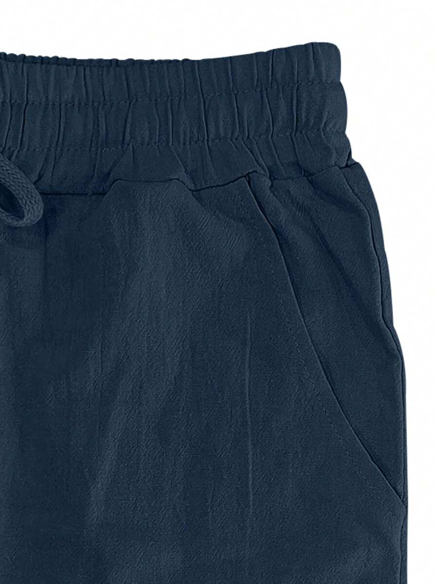 Lightweight Linen Drawstring Pants