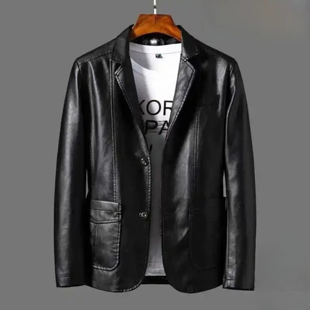 Premium Men's Leather Jacket - High-End Fashion