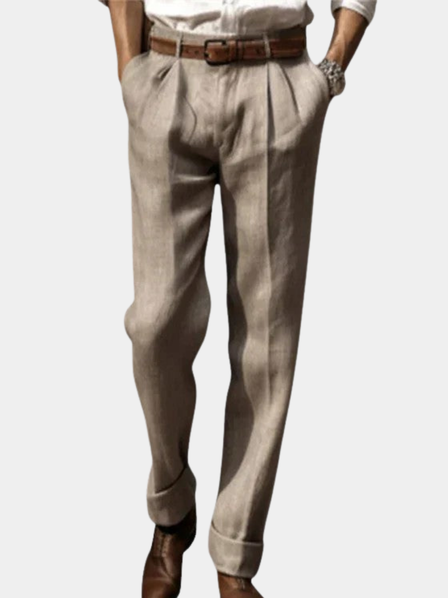 LÉONARD™ | ELEGANT LINEN TROUSERS