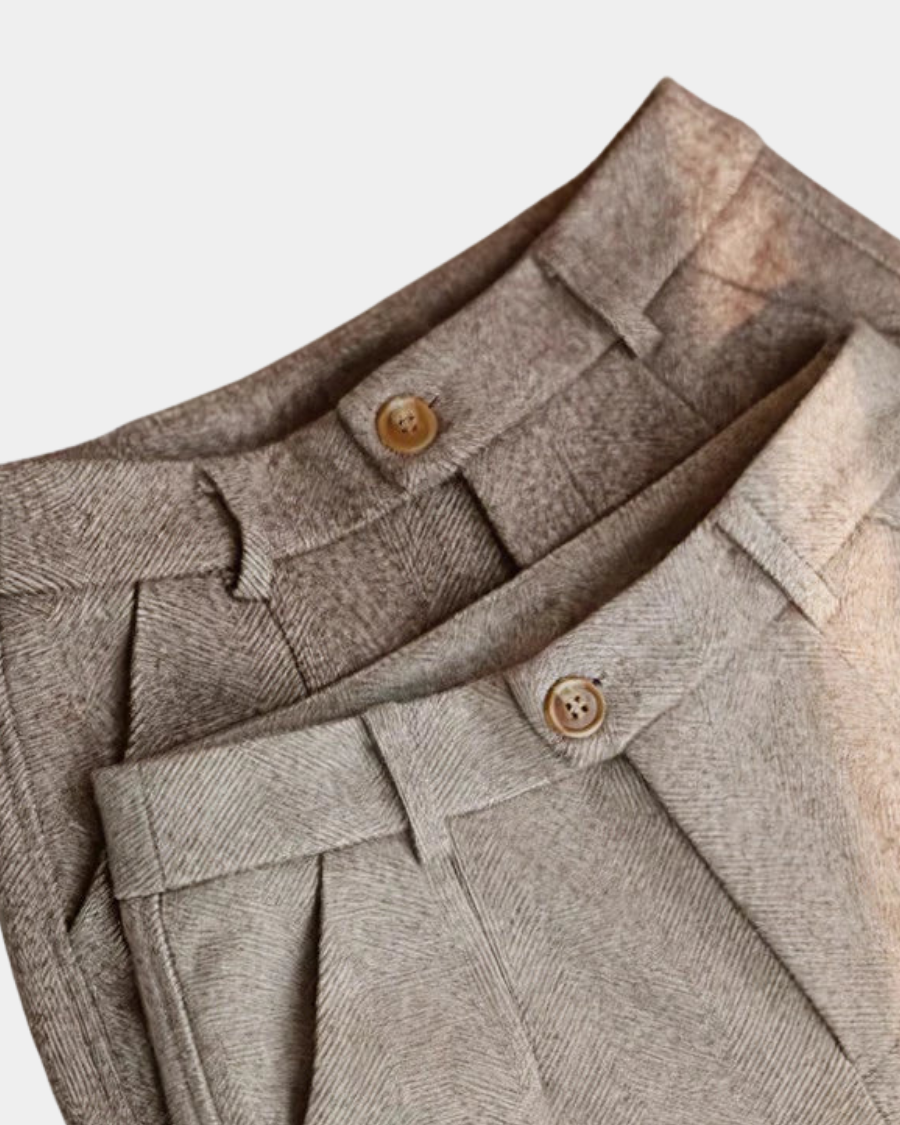 Tailored Elegant Pure Wool Trousers