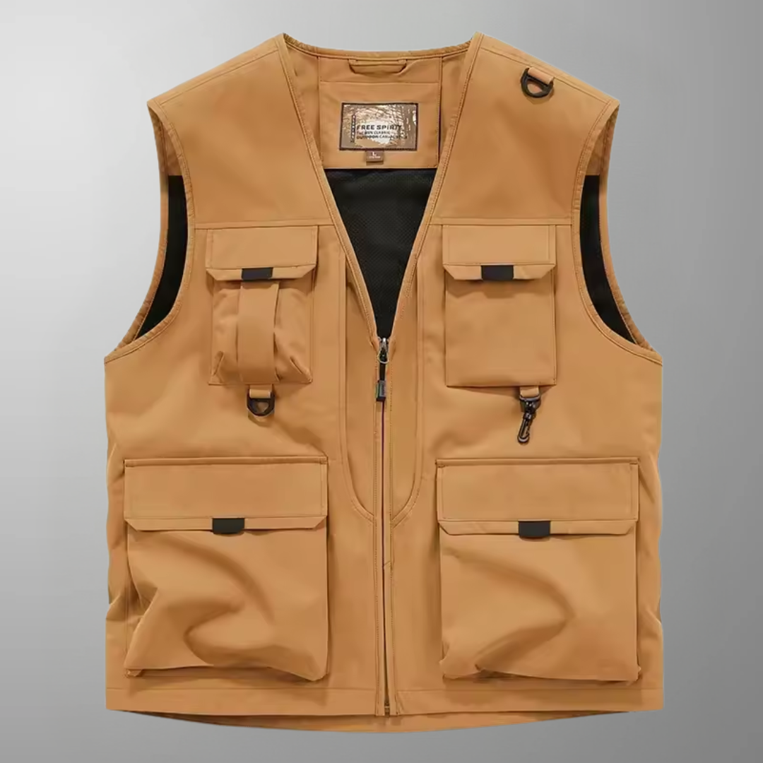 Breathable Cargo Vest with Multiple Pockets