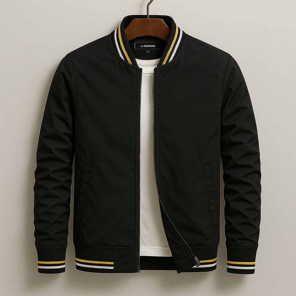 Summer Striped Bomber Jacket