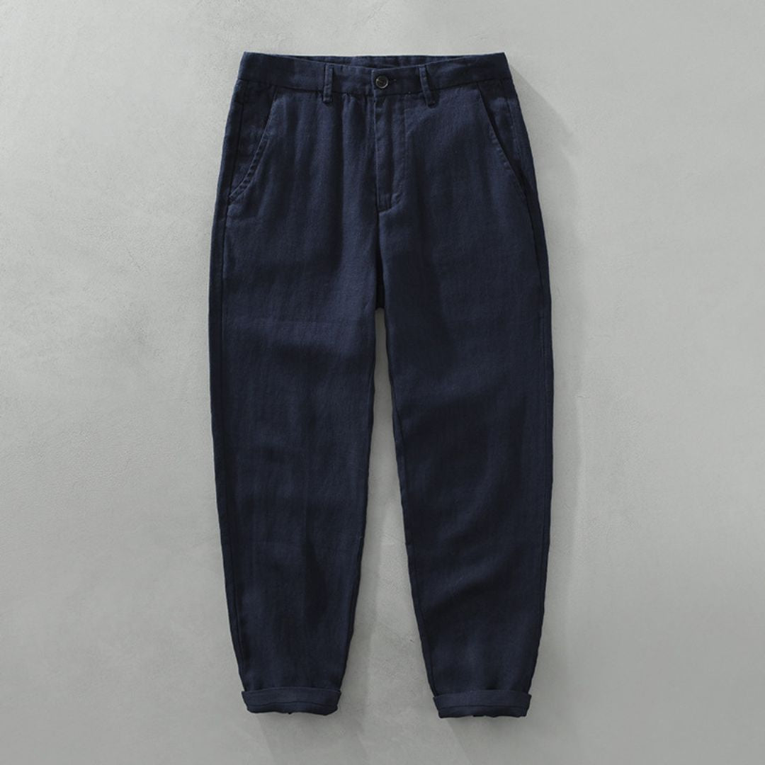 Classic Straight Linen Pants