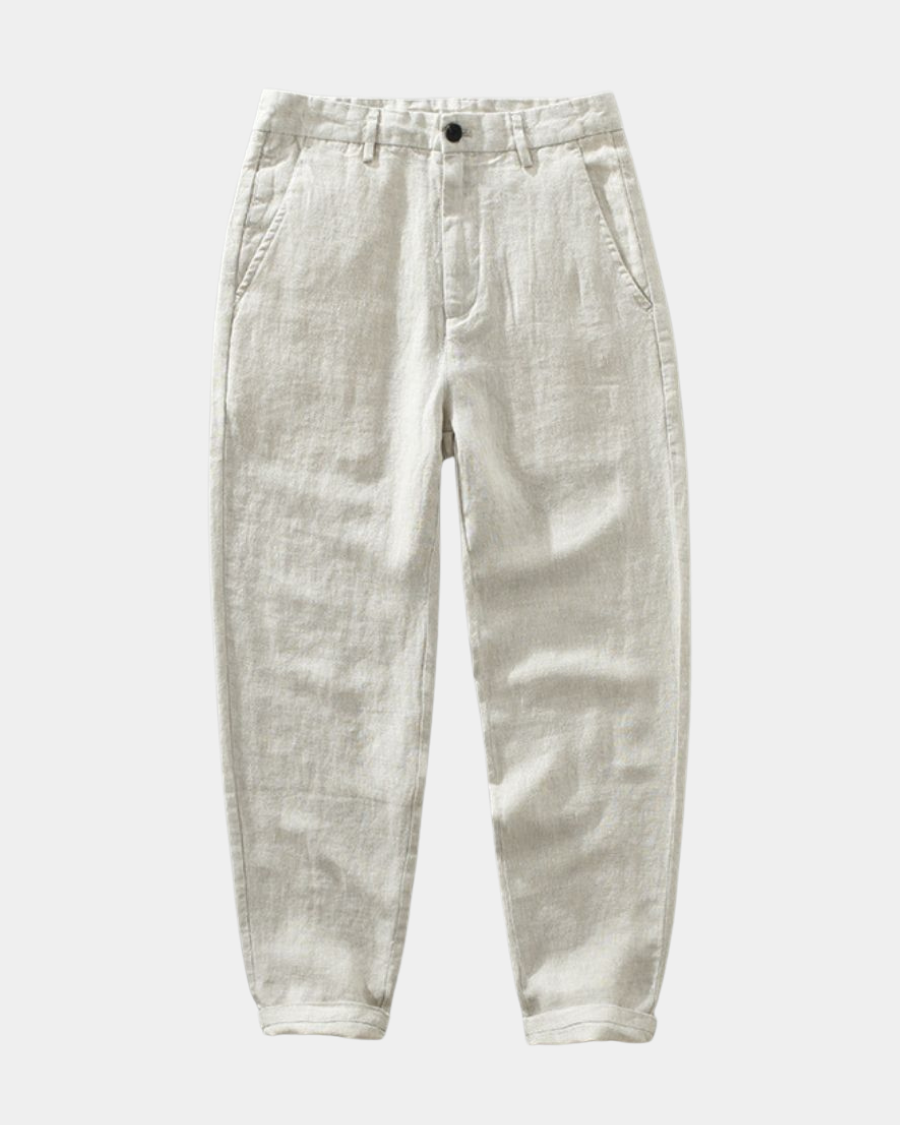 Classic Straight Linen Pants