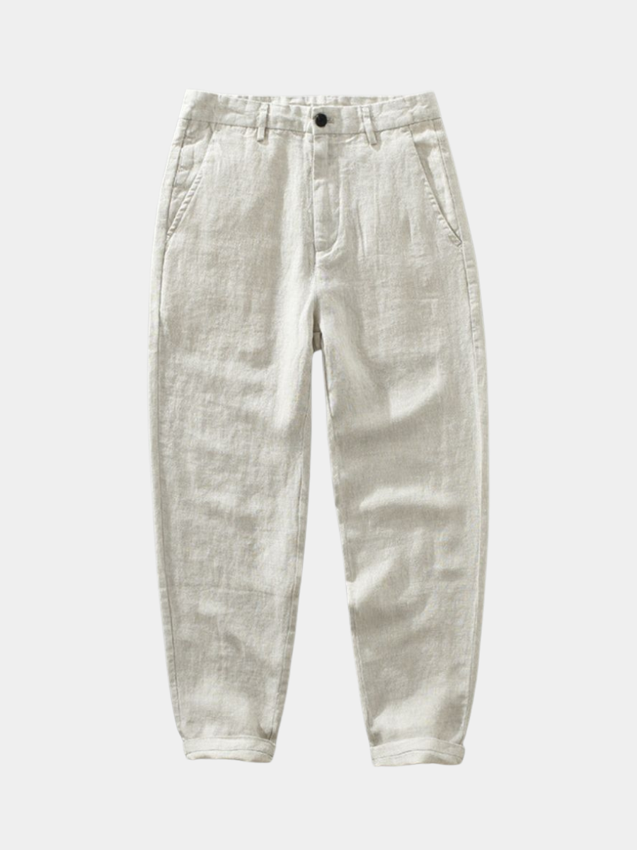Classic Straight Linen Pants