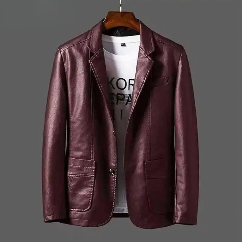 Premium Men's Leather Jacket - High-End Fashion