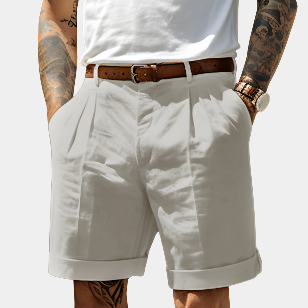Elegant Breathable Cotton Bermuda Shorts