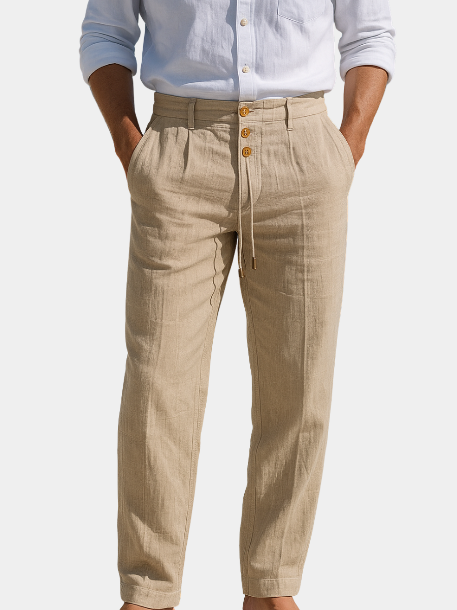 MATTEO | Breezy Linen Summer Trousers