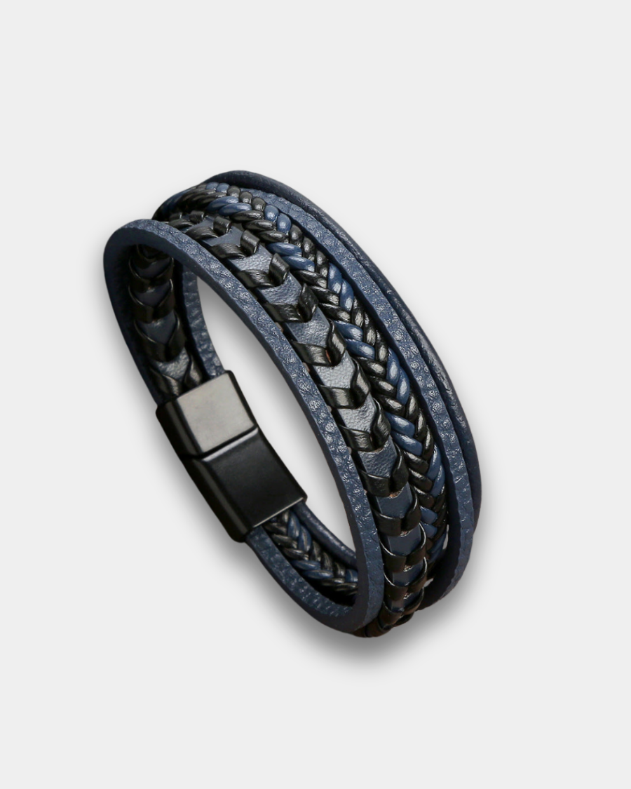 Premium Men's Leather Bracelet - Luxury Style