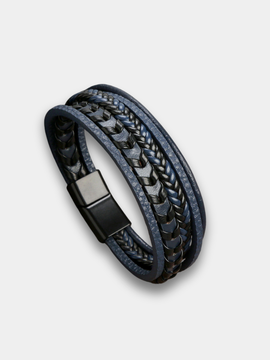 Premium Men's Leather Bracelet - Luxury Style