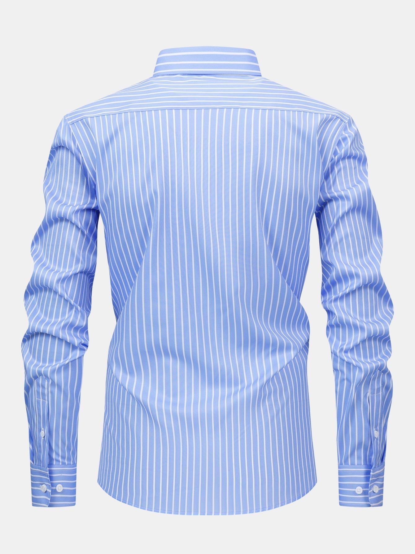 Button-Up Long Sleeve Striped Shirt