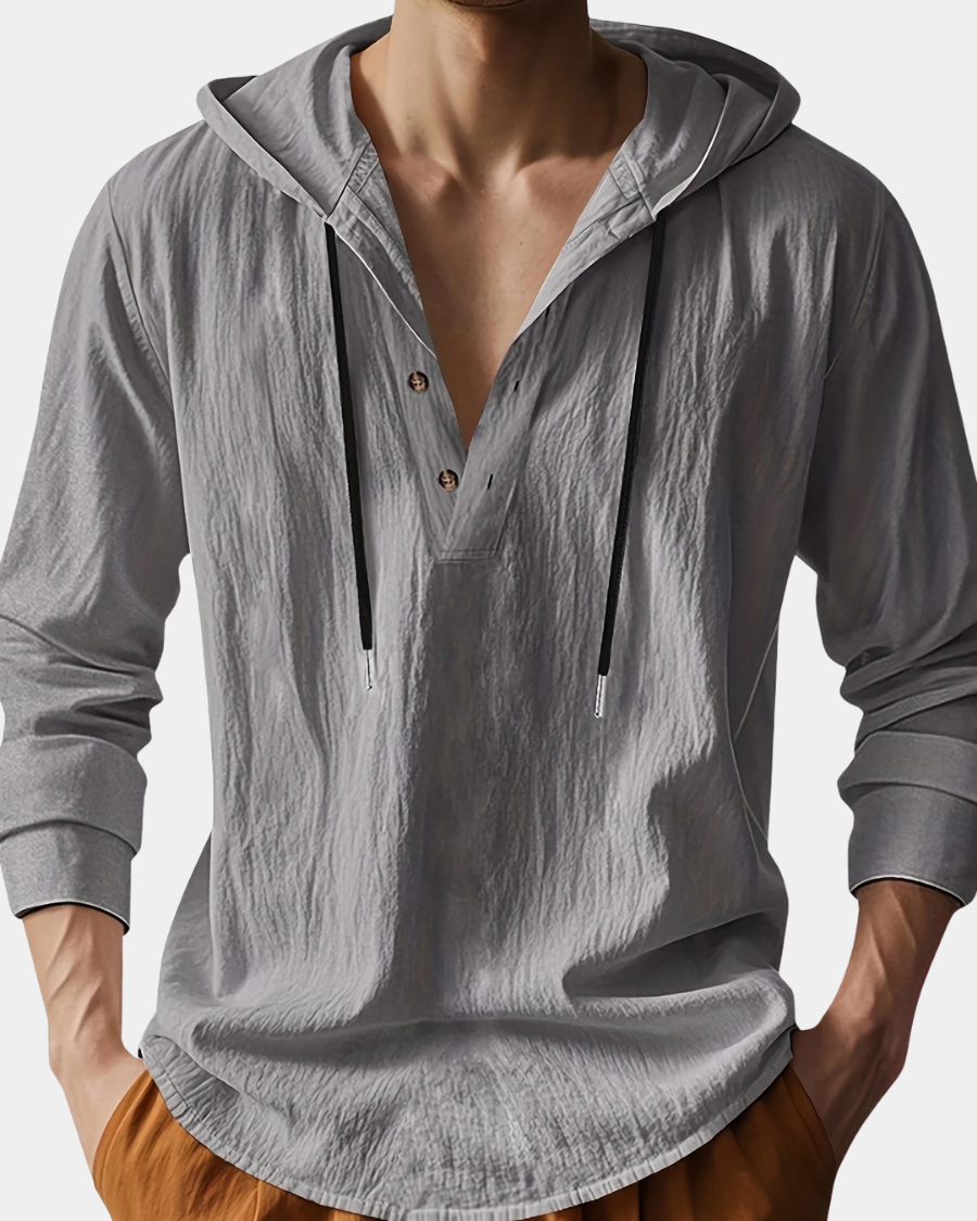 Luxury Hooded Linen Shirt