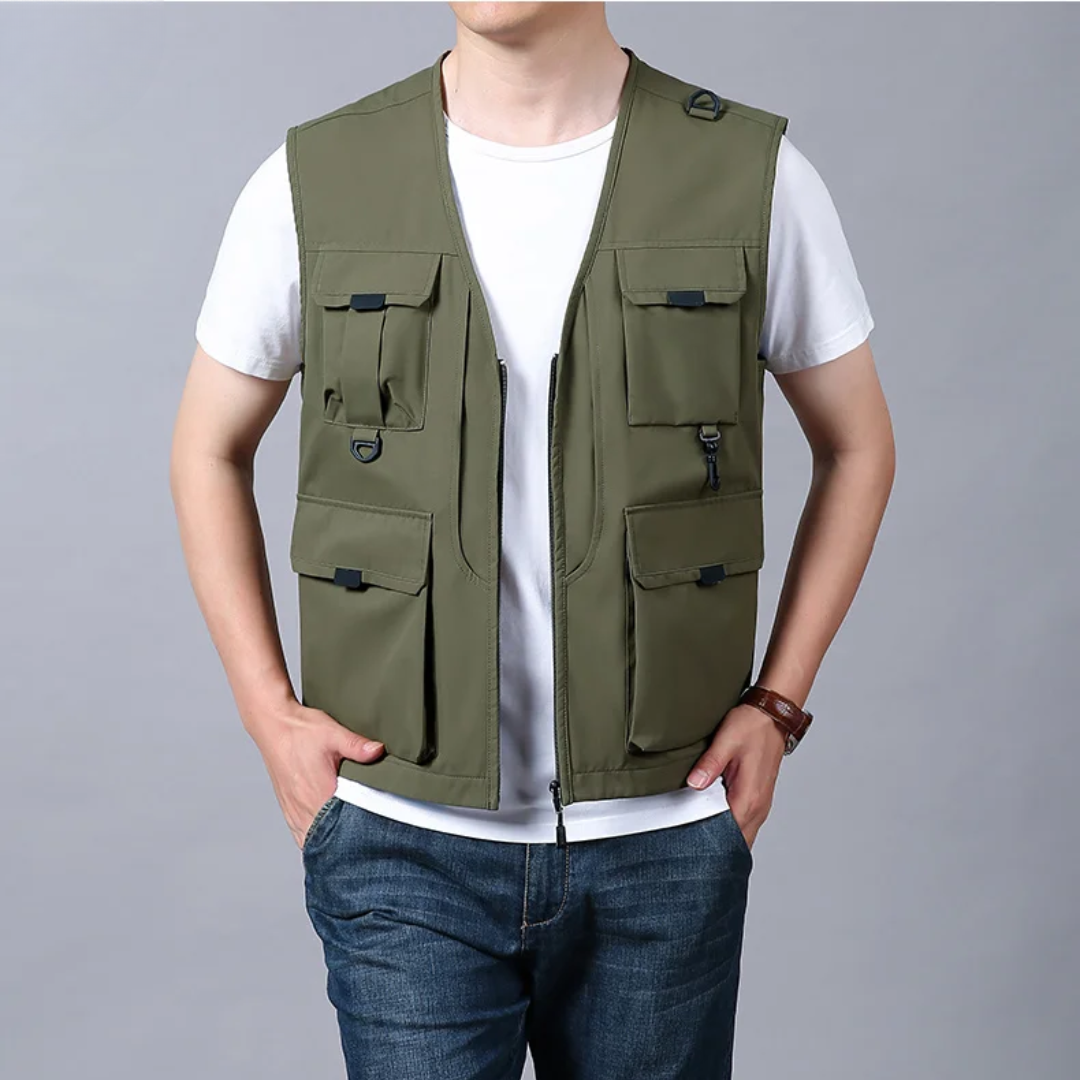 Breathable Cargo Vest with Multiple Pockets