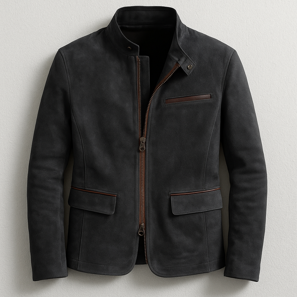 Suede Jacket in Classic Style
