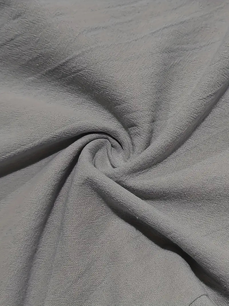 NICHOLS | CORD-TRIMMED WIDE LINEN PANTS