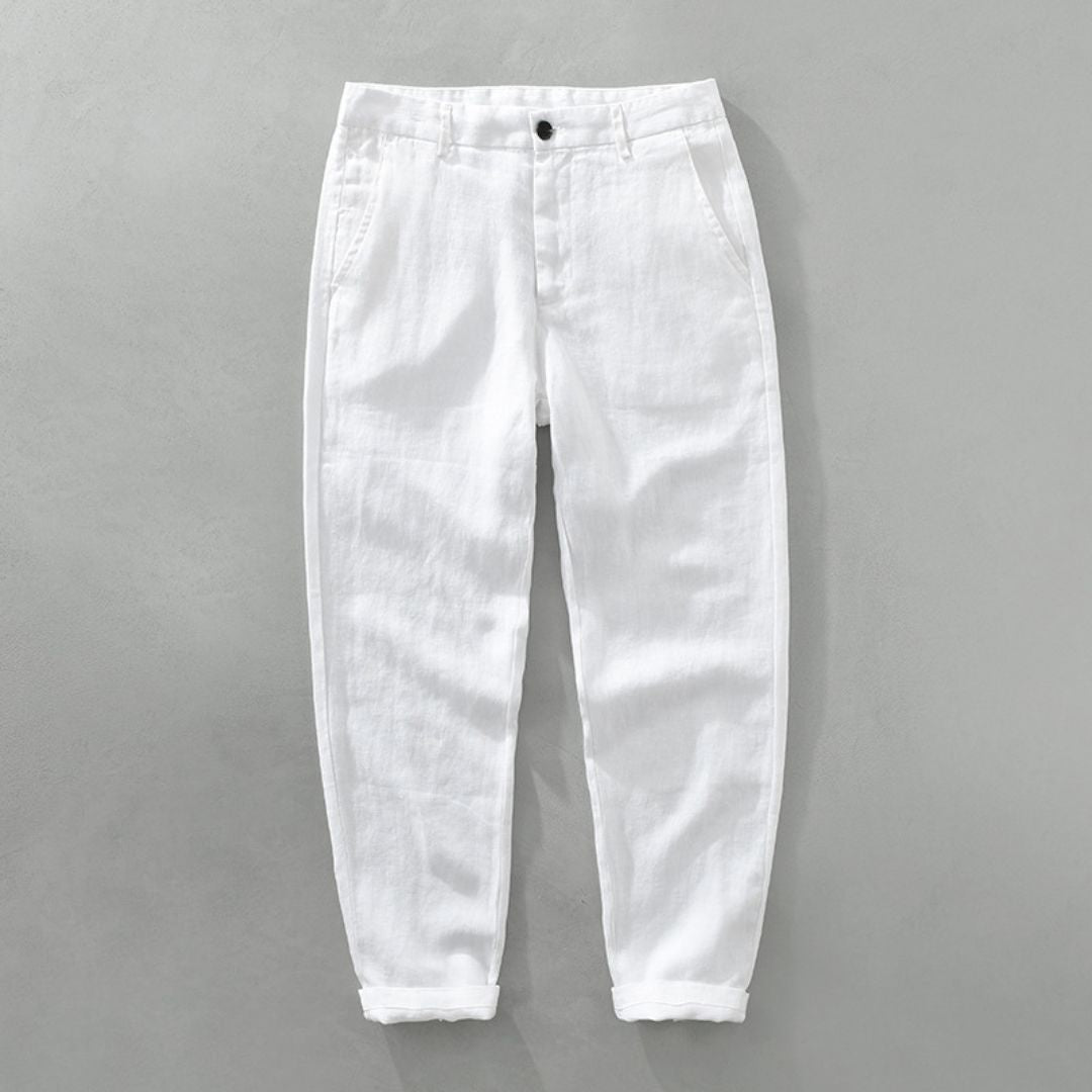 Classic Straight Linen Pants