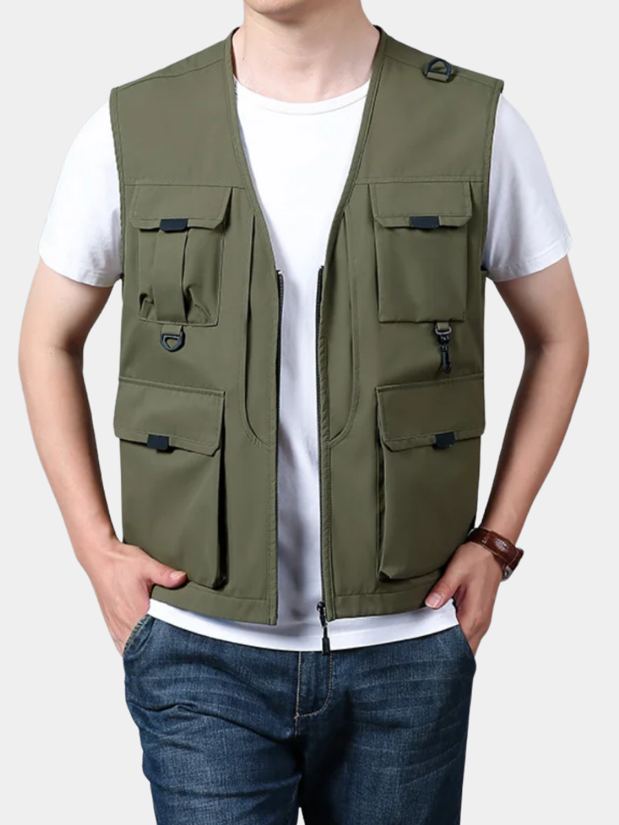 Breathable Cargo Vest with Multiple Pockets