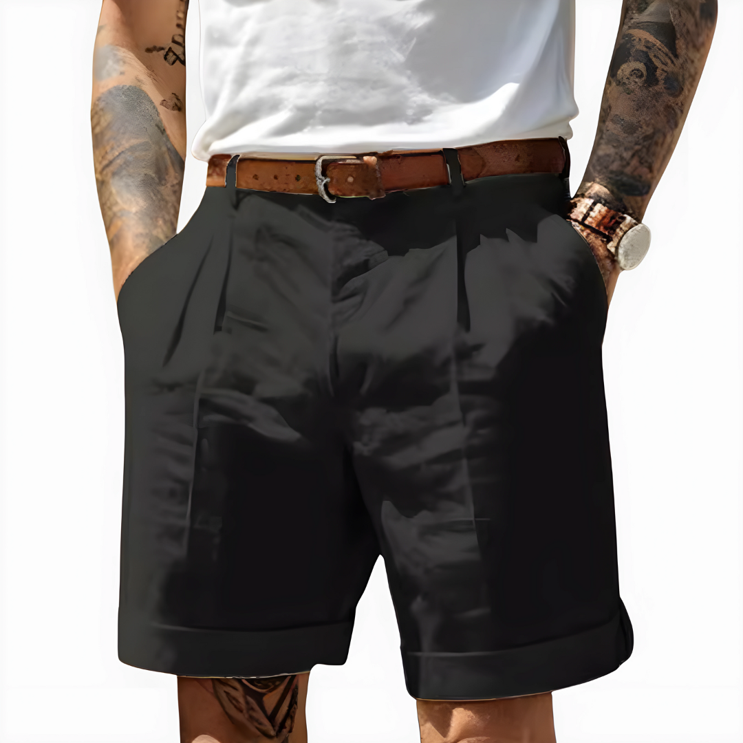 Elegant Breathable Cotton Bermuda Shorts