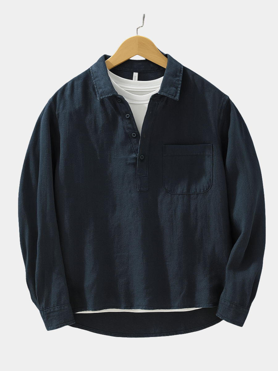 LOUIS | Cotton-Linen Blend Shirt