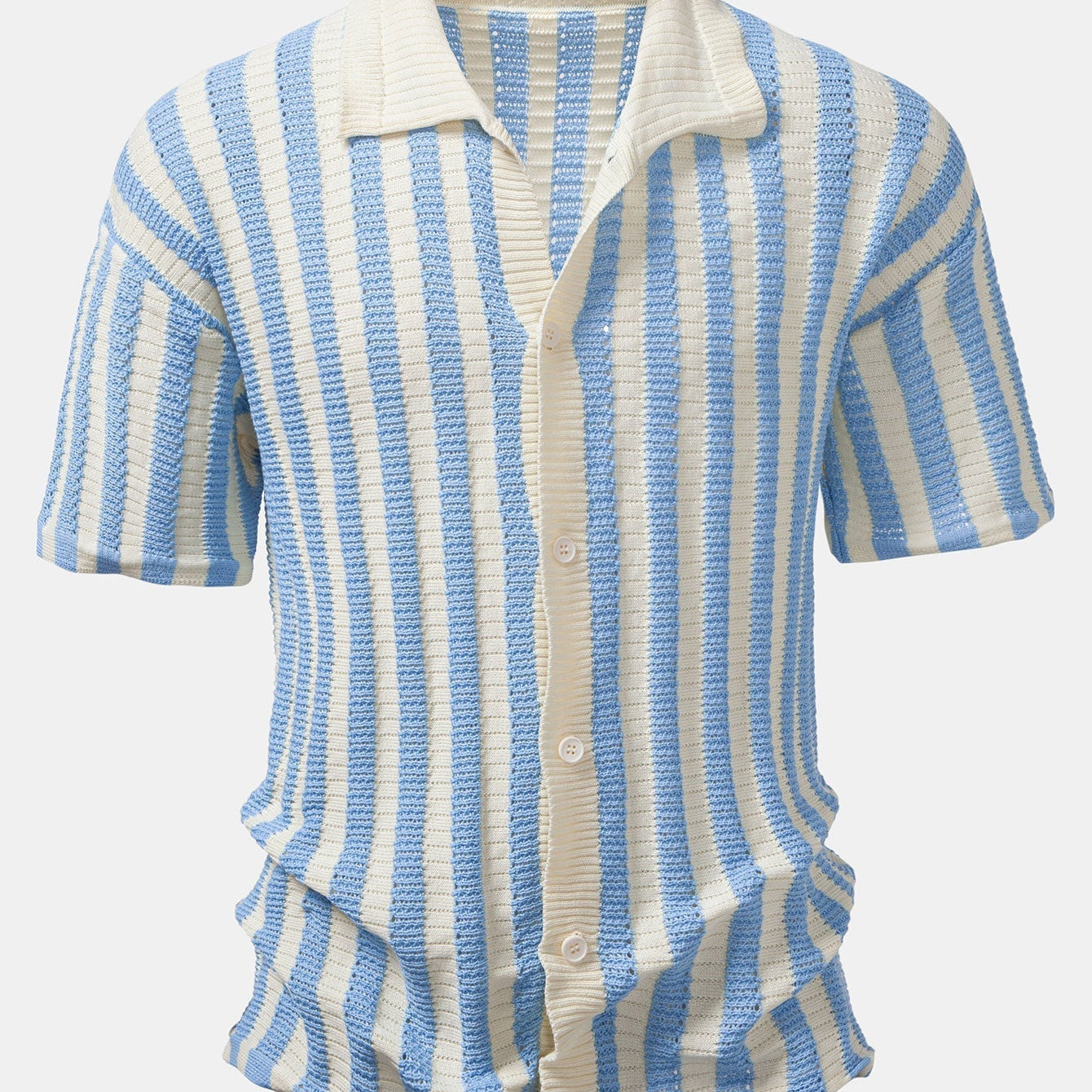 Relaxed Fit Striped Shirt with Dropped Shoulders