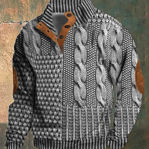 Cozy Patterned Pullover - NICK