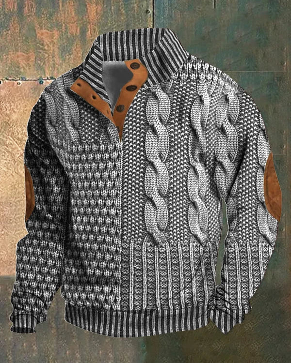Cozy Patterned Pullover - NICK
