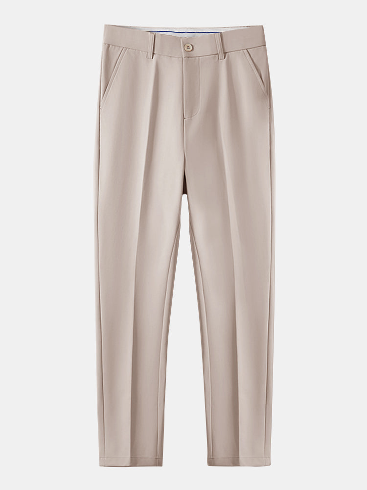 High Neck Shirt & Slim Fit Flared Leg Trousers