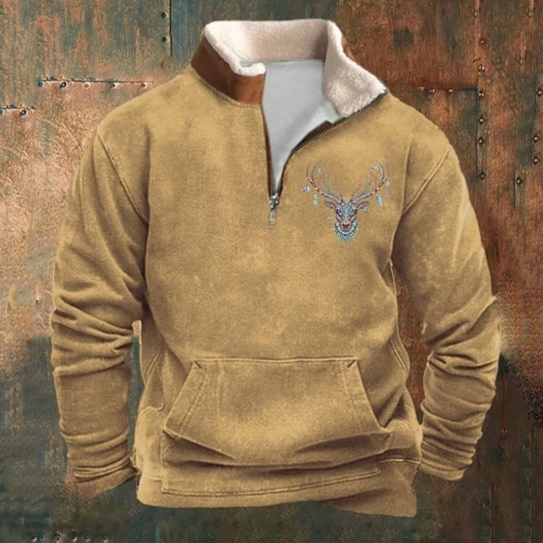 Casual Zip-Up Pullover