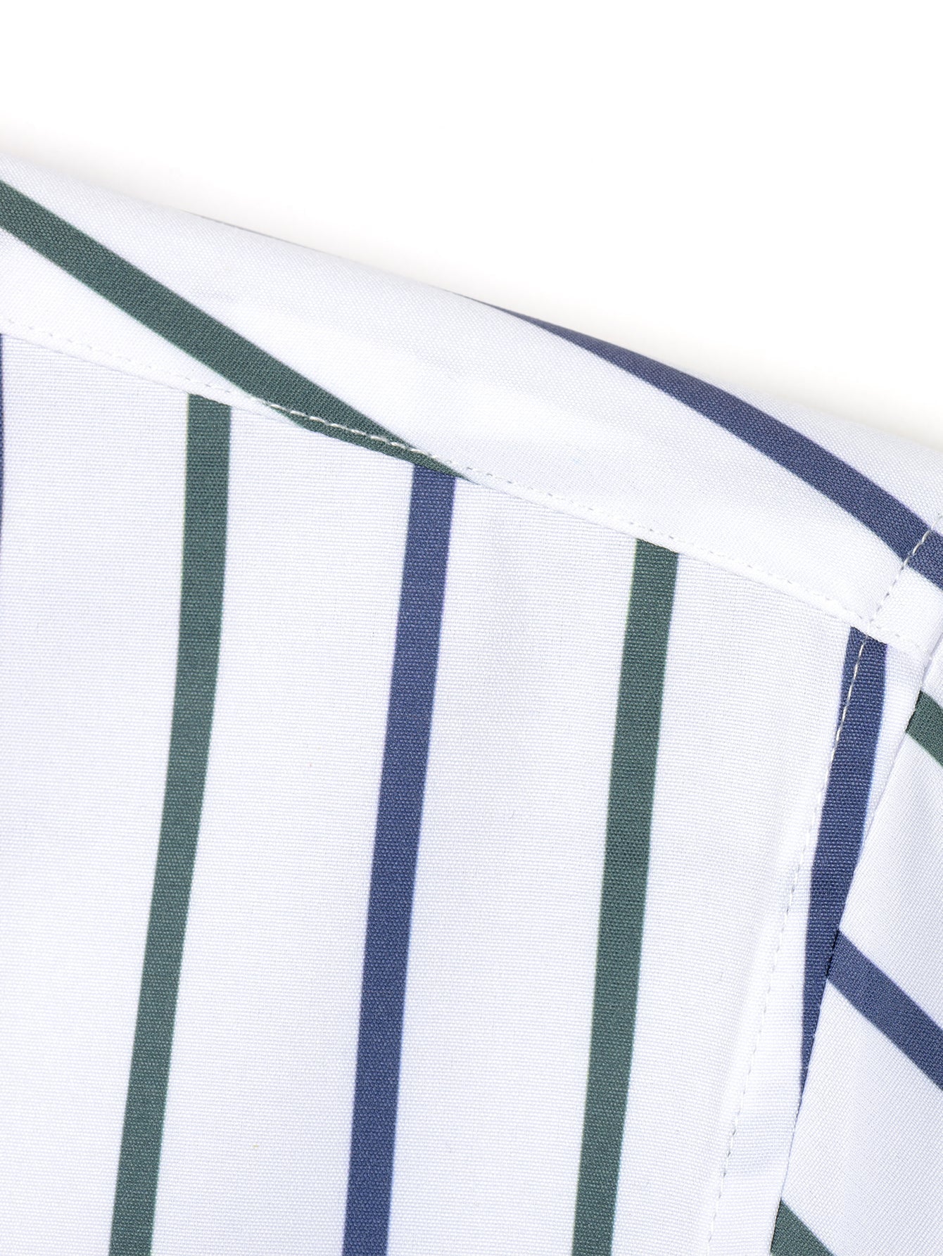 Striped Long Sleeve Button-Up Shirt with Slim Fit Flared Pants