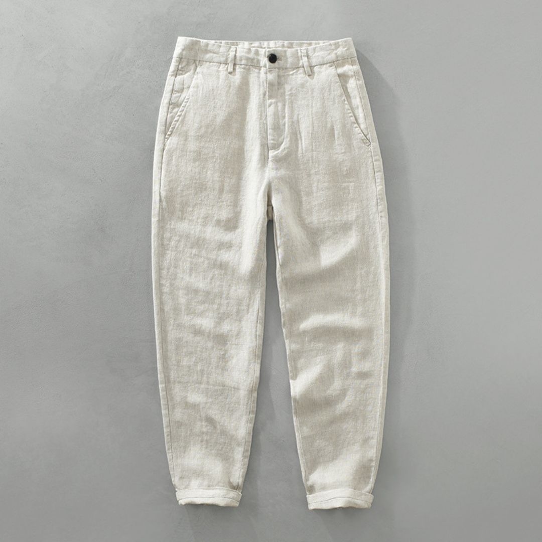 Classic Straight Linen Pants