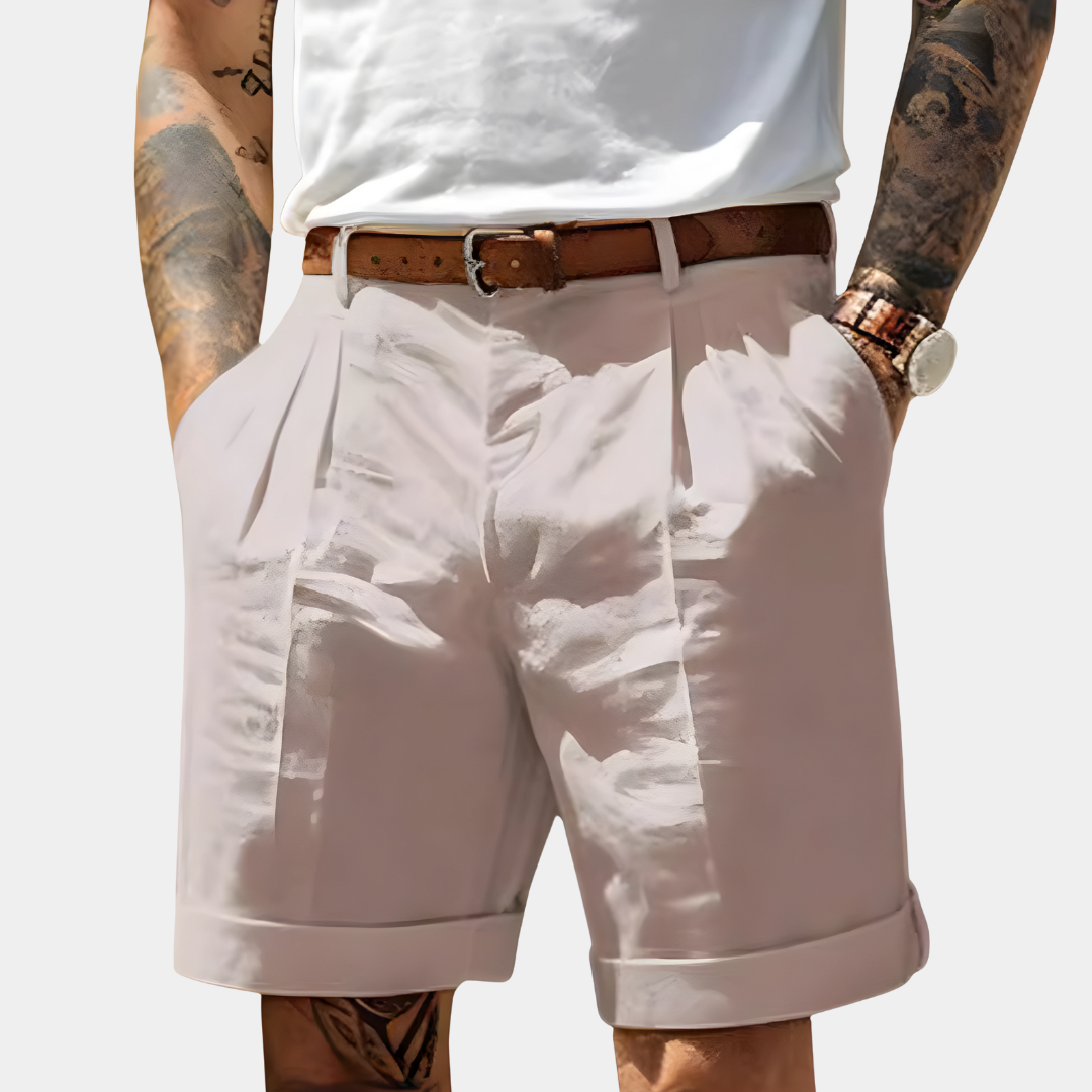 Elegant Breathable Cotton Bermuda Shorts