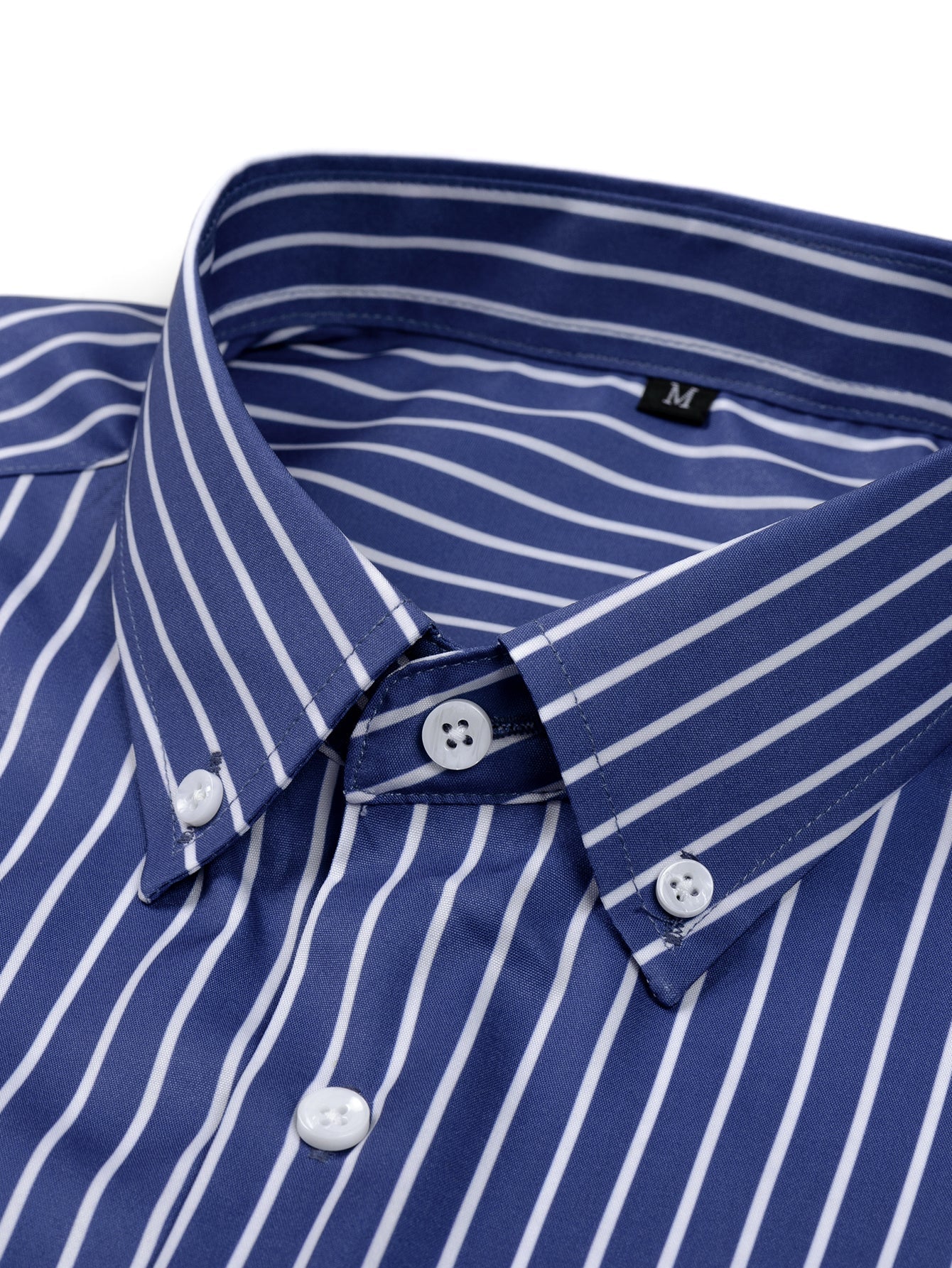 Button-Up Long Sleeve Striped Shirt