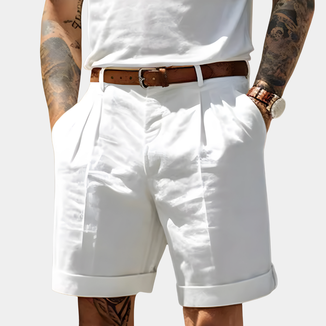 Elegant Breathable Cotton Bermuda Shorts