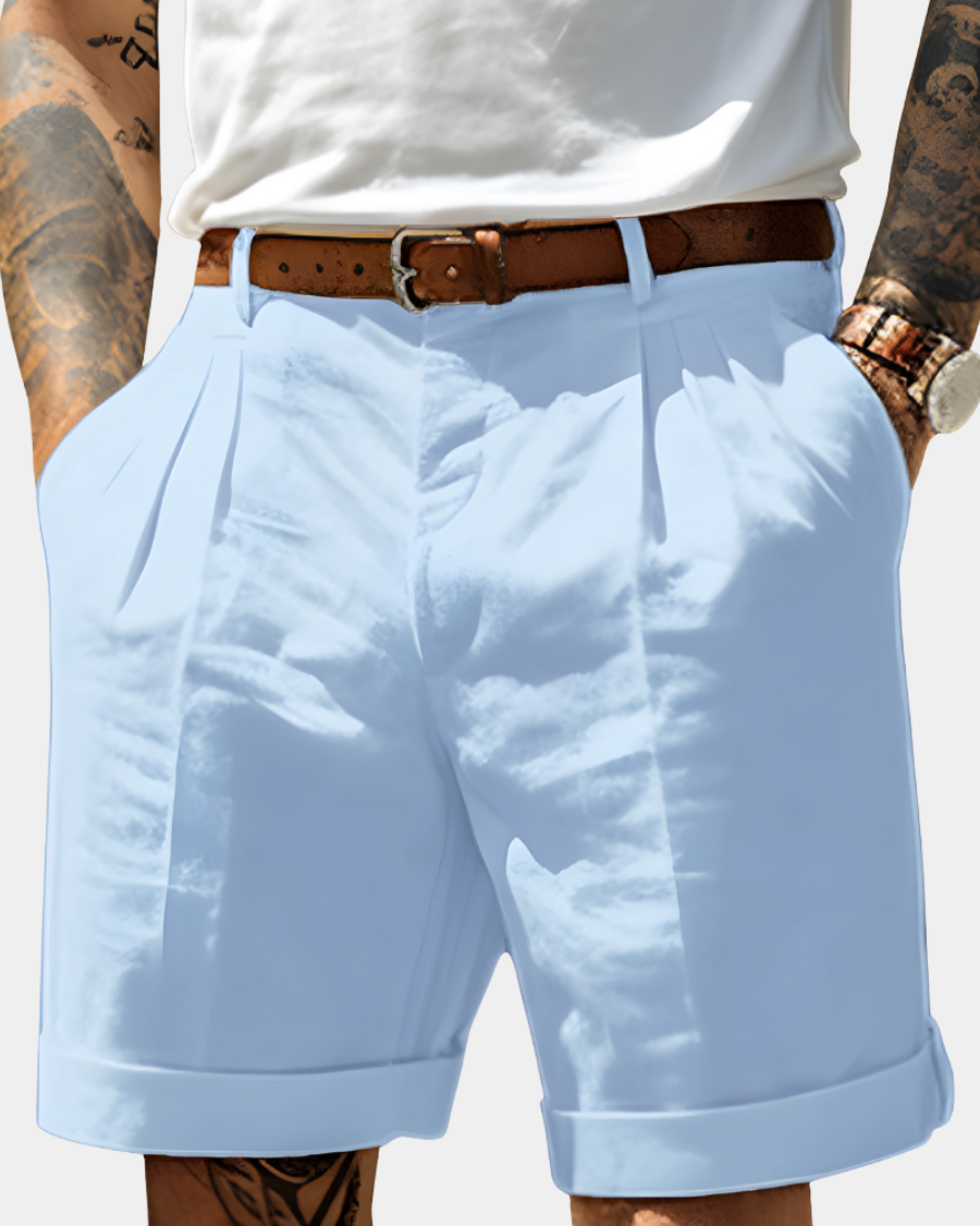 Elegant Breathable Cotton Bermuda Shorts