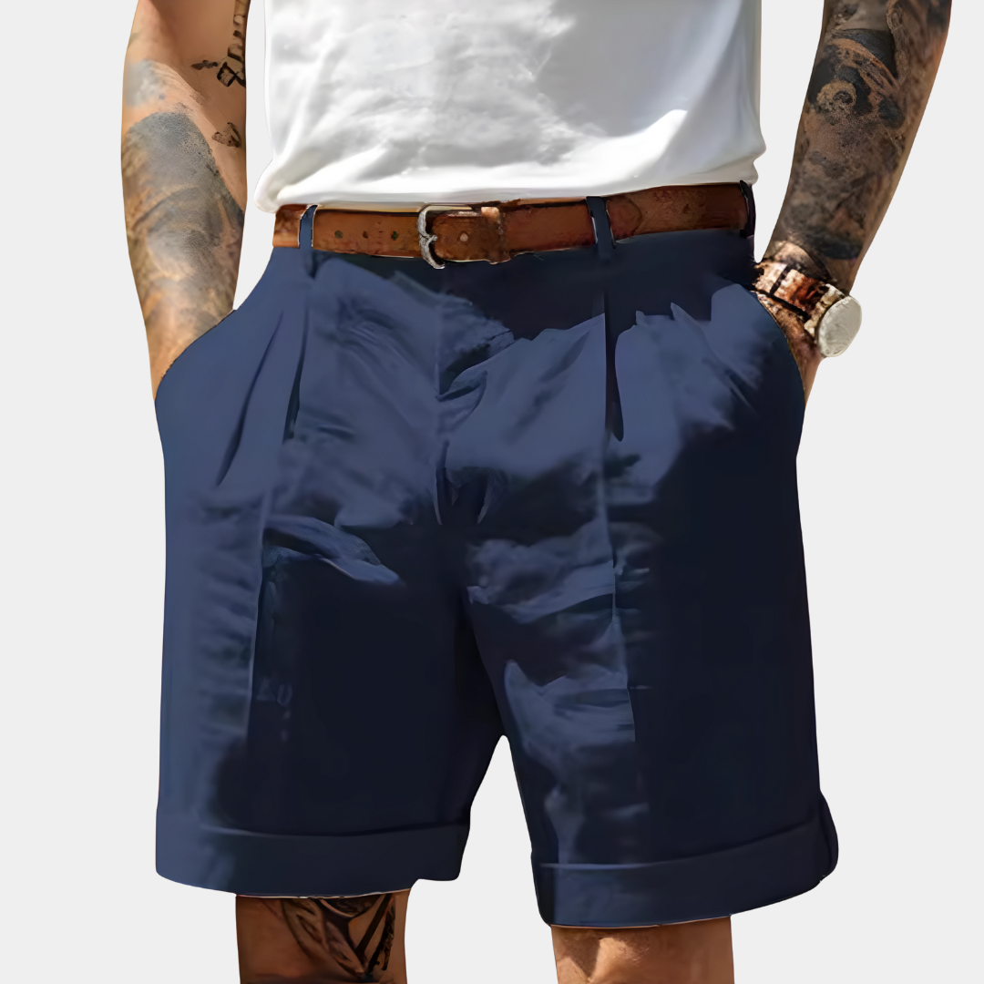 Elegant Breathable Cotton Bermuda Shorts