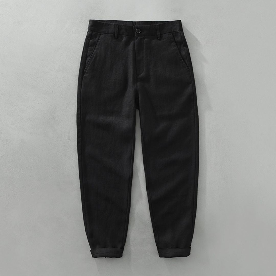 Classic Straight Linen Pants