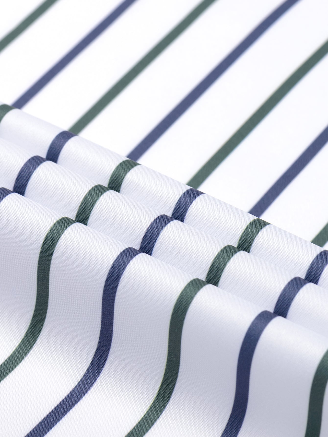 Button-Up Long Sleeve Striped Shirt with Slim Fit Flared Pants