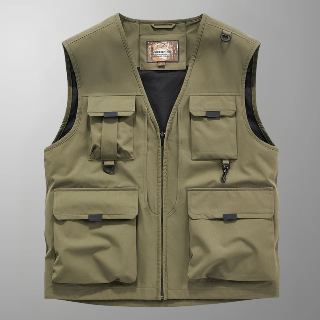 Breathable Cargo Vest with Multiple Pockets