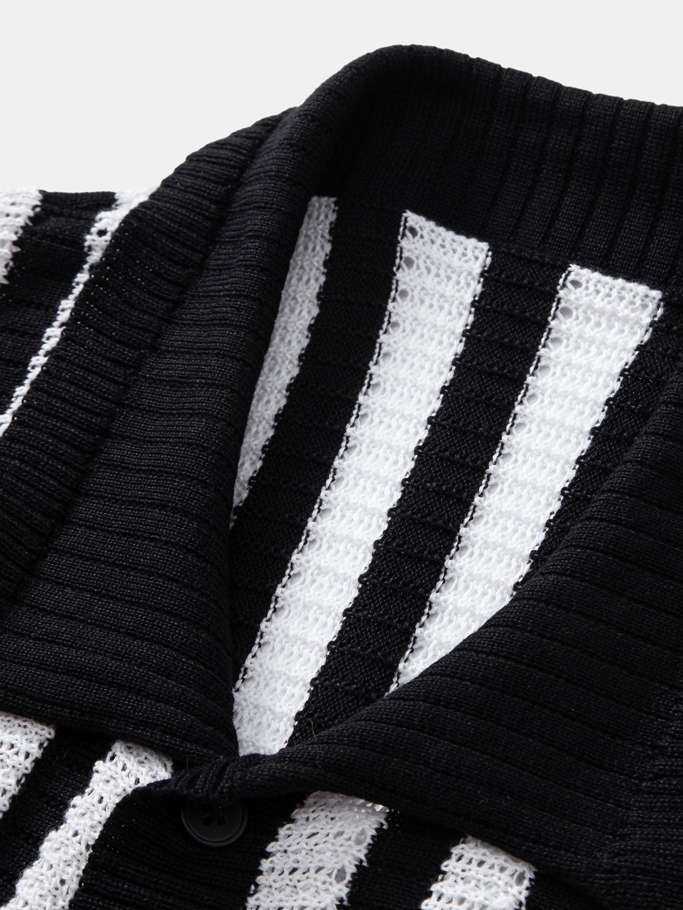 Gradient Striped Shoulder Shirt & Straight-Leg Linen Pants