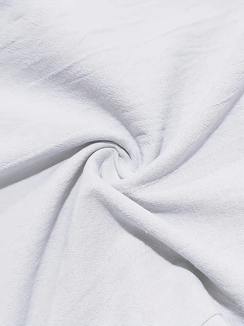 NICHOLS | CORD-TRIMMED WIDE LINEN PANTS