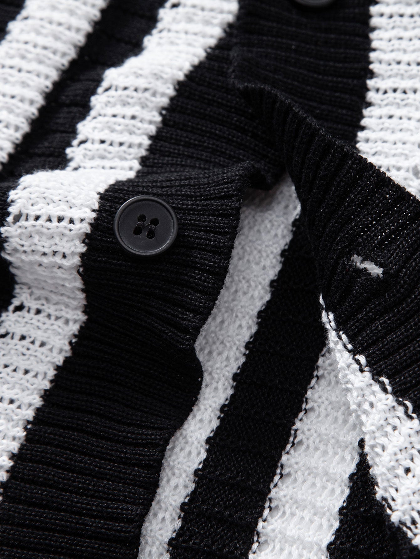 Gradient Striped Shoulder Shirt & Straight-Leg Linen Pants